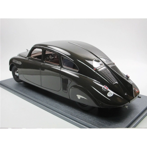 SKODA 935 1935 DARK BROWN WITH SHOWCASE 1:18 Autocult Auto d'Epoca Modellino