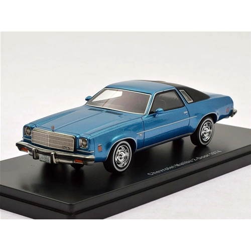 CHEVROLET MALIBU 2 DOORS 1974 METALLIC BLUE/BLACK 1:43 Neo Scale Models Auto Stradali Modellino