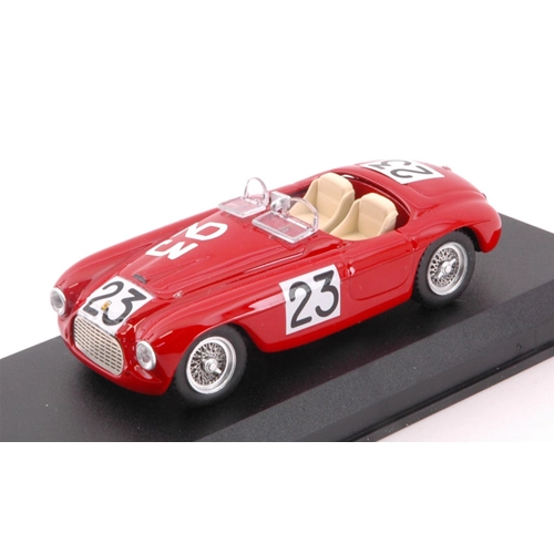 FERRARI 166 MM BARCHETTA N.23 ACCIDENT LE MANS 1949 J.LUCAS-"HELDE'" 1:43 Art Model Auto Competizione Modellino