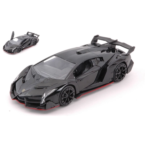 LAMBORGHINI VENENO 2017 BLACK cm 12,5 1:32 Jada Toys Auto Stradali Modellino