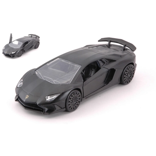 LAMBORGHINI AVENTADOR SV 2017 MATT BLACK cm 12,5 1:32 Jada Toys Auto Stradali Modellino