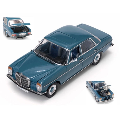 MERCEDES STRIK 8 1968 SALOON BLUE 1:18 SunStar Auto Stradali Modellino