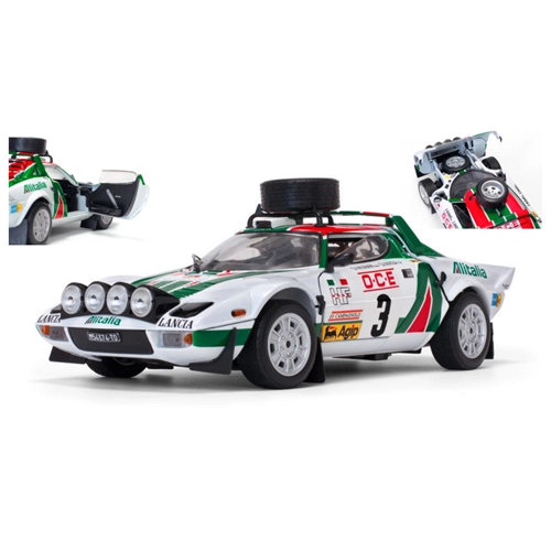 LANCIA STRATOS HF N.3 3rd RALLY MAROCCO 1976 S.MUNARI-S.MAIGA 1:18 SunStar Auto Rally Modellino