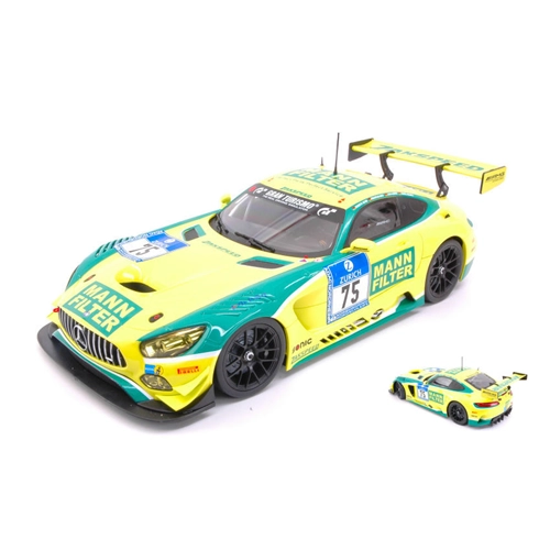 MERCEDES GT3 N.75 6th 24 H NURBURGR.2016 K.HEYER-S.ASCH-L.LUDWIG 1:18 Paragon Models Auto Competizione Modellino