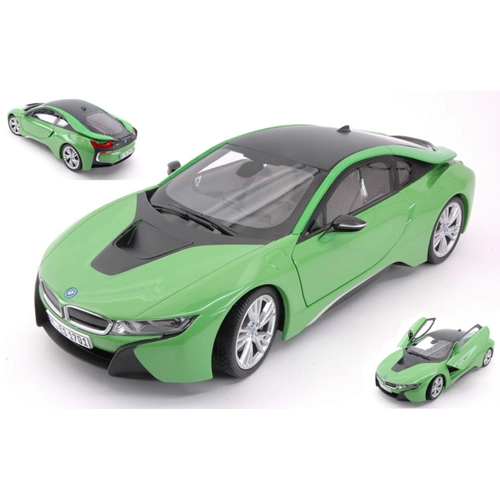 BMW i8 2015 JAVA GREEN 1:18 Paragon Models Auto Stradali Modellino