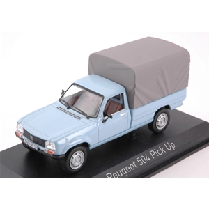 PEUGEOT 504 PICK UP CLOSED 1985 CLEAR BLUE 1:43 Norev Auto Stradali Modellino