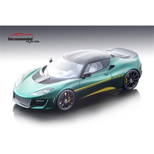LOTUS EVORA 410 2017 METALLIC GREEN 1:18 Tecnomodel Auto Stradali Modellino
