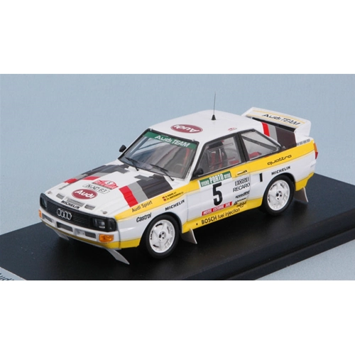 AUDI SPORT QUATTRO N.5 3rd RALLY OF PORTUGAL 1985 ROHRL-GEISTDORFER 1:43 Trofeu Auto Rally Modellino