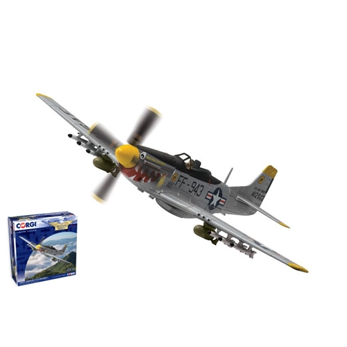 NORTH AMERICAN F-51D MUSTANG "WAS THAT TOO FAST?" SOUTH KOREA 1951 1:72 Corgi Aerei Modellino