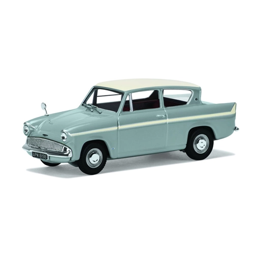 FORD ANGLIA 1200 SUPER PLATINUM 1959 GREY 1:43 Vanguards Auto Stradali Modellino