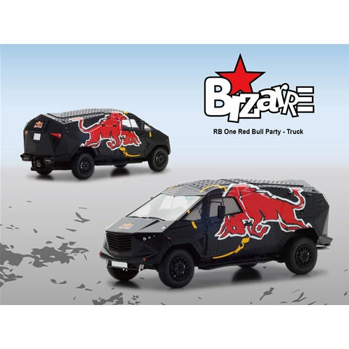 RED BULL EVENT CAR OUTDOORS DJ SUPER POWER MUSIC 1:43 Bizarre Auto Competizione Modellino