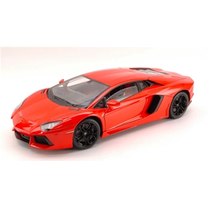 LAMBORGHINI AVENTADOR LP700 2011 ORANGE ARGOS 1:18 Welly Auto Stradali Modellino