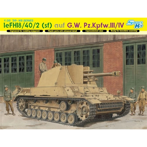 LE.FH 18/40/2 SFL AUF G.W.PZ.III/IV KIT 1:35 Dragon Kit Mezzi Militari Modellino