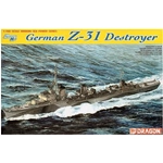 GERMAN Z-31 DESTROYER KIT 1:700 Dragon Kit Navi Modellino