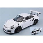 PORSCHE 911 (991) GT3 RS 2016 WHITE 1:24 Welly Auto Stradali Modellino