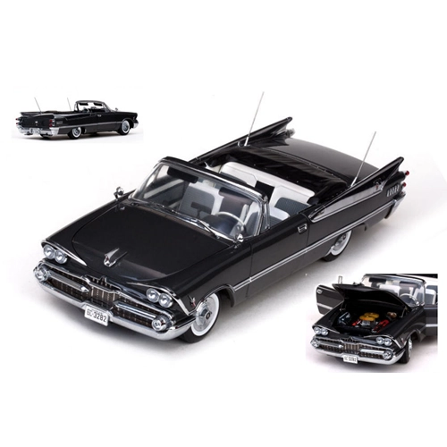 DODGE CUSTOMS ROYAL LANCER CONVERTIBLE 1959 DARK GUN METAL 1:18 SunStar Auto Stradali Modellino