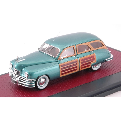 PACKARD EIGHT STATION SEDAN 1949 METALLIC GREEN 1:43 Matrix Scale Models Auto Stradali Modellino