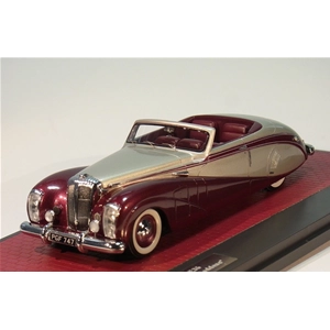 DAIMLER DE36 HOOPER GREEN GODDESS 1948 RED/SILVER 1:43 Matrix Scale Models Auto d'Epoca Modellino