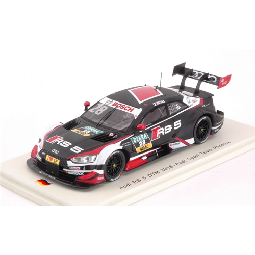 AUDI RS 5 N.28 DTM 2018 LOIC DUVAL 1:43 Spark Model Auto Competizione Modellino