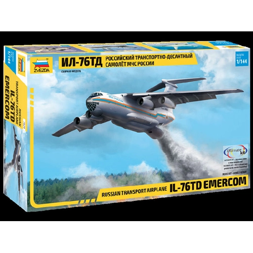 IL-76 TD "RUSSIAN MINISTRY OF EMERGENCY" KIT 1:144 Zvezda Kit Aerei Modellino
