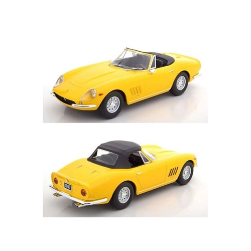 FERRARI 275 GTS/4 NART SPYDER ALLOY RIMS 1967 YELLOW 1:18 KK Scale Auto Stradali Modellino