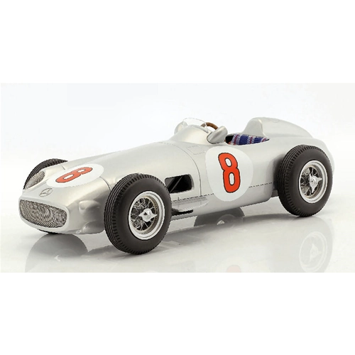 MERCEDES W196 J.M.FANGIO 1955 N.8 WINNER DUTCH GP 1:18 I-Scale Formula 1 Modellino