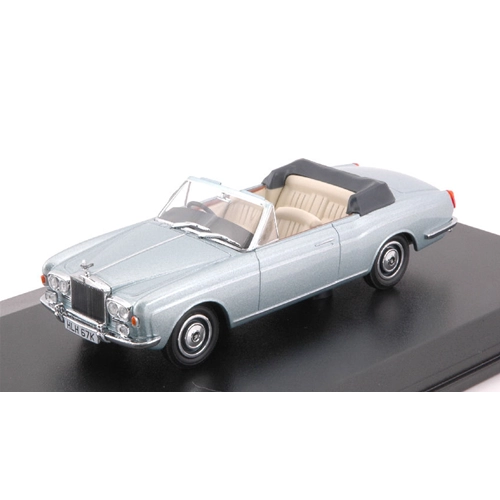 ROLLS ROYCE CORNICHE CONVERTIBLE MPW (OPEN) 1971 METALLIC LIGHT BLUE 1:43 Oxford Auto Stradali Modellino