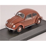 VW BEETLE CORAL OVAL REAR WINDOW SALOON 1951 1:43 Vanguards Auto Stradali Modellino