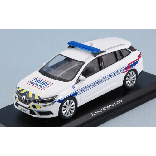 RENAULT MEGANE ESTATE 2016 "POLICE MUNICIPALE INTERCOMM.DES TRANS." 1:43 Norev Forze dell'Ordine Modellino