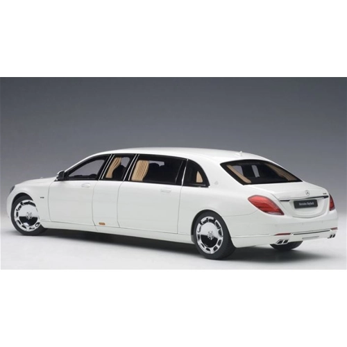 MERCEDES MAYBACH S 600 PULLMAN 2016 WHITE/DARK GREY 1:18 AutoArt Auto Stradali Modellino
