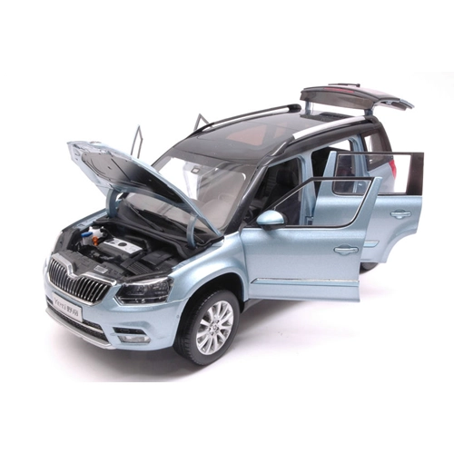 SKODA YETI FL 2013 LIGHT BLUE METALLIC 1:18 Abrex Auto Stradali Modellino