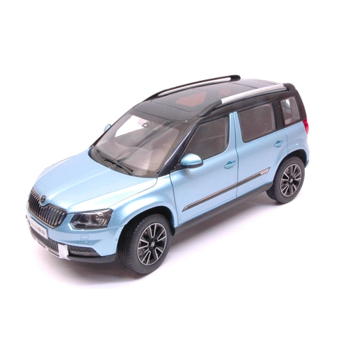 SKODA YETI FL OUTDOOR 2013 LIGHT BLUE METALLIC 1:18 Abrex Auto Stradali Modellino