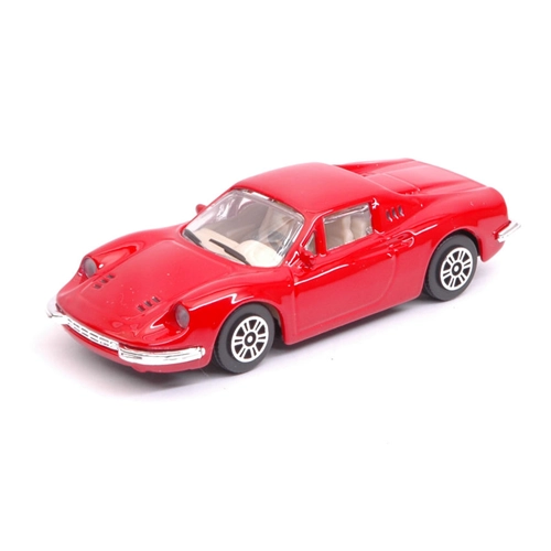 FERRARI DINO 246 GT 1969 RED 1:43 Burago Auto Stradali Modellino