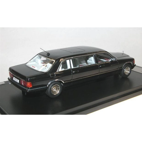 MERCEDES W126 SGS ROYAL LWB 1979 BLACK 1:43 GLM Models Auto Stradali Modellino