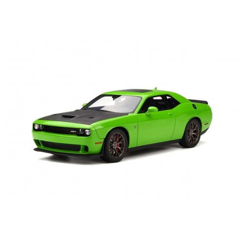 DODGE CHALLENGER HELLCAT SRT 2016 GREEN 1:18 GT Spirit Auto Stradali Modellino