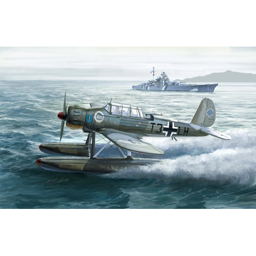 ARADO AR 196A GERMAN BATTLESHIP KIT 1:48 Italeri Kit Aerei Modellino