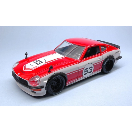 DATSUN 240Z 1972 N.53 WHITE/RED "JDM TUNERS" 1:24 Jada Toys Tuning Modellino