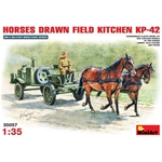 HORSES DRAW FIELD KITCHEN KP-42 KIT 1:35 Miniart Kit Figure Militari Modellino
