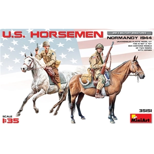 U.S.HORSEMEN NORMANDY 1944 KIT 1:35 Miniart Kit Figure Militari Modellino