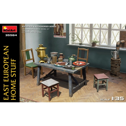EAST EUROPEAN HOME STUFF KIT 1:35 Miniart Kit Figure Militari Modellino