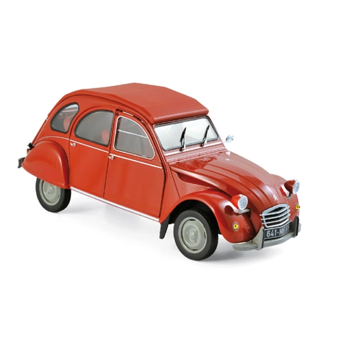 CITROEN 2CV 6 1972 RIO RED 1:18 Norev Auto Stradali Modellino