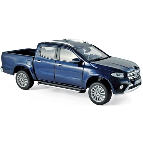 MERCEDES X CLASS 2018 PICK UP BLUE METALLIC 1:18 Norev Auto Stradali Modellino