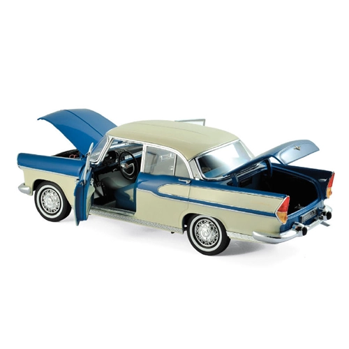 SIMCA VEDETTE CHAMBORD 1960 TROPIC GREEN & CHINA IVORY 1:18 Norev Auto Stradali Modellino