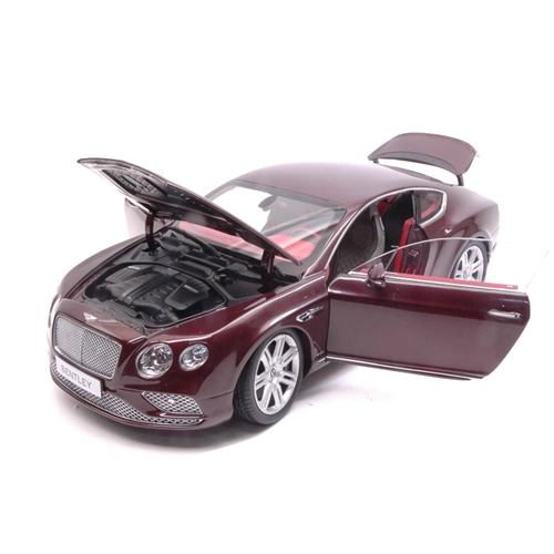 BENTLEY CONTINENTAL GT COUPE' 2016 BURGUNDY 1:18 Paragon Models Auto Stradali Modellino