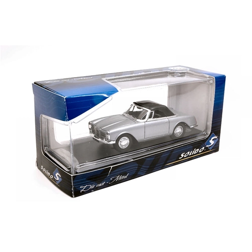 FACEL VEGA FACELLIA 1962 SILVER WITH BLACK ROOF 1:43 Solido Auto Stradali Modellino