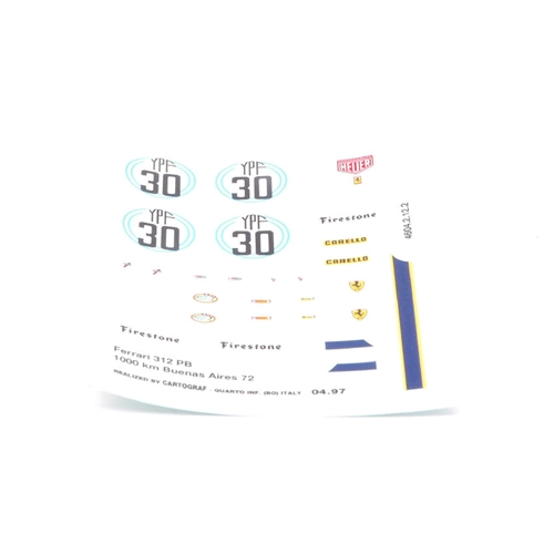 FERRARI 312 PB N.30 WINNER 1000 KM B.AIRES 1972 PETERSON-SCHENKEN METAL BOX 1:43 Solido Auto Competizione Modellino