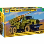 BM-21 GRAD ROCKET LAUNCHER KIT 1:35 Zvezda Kit Mezzi Militari Modellino