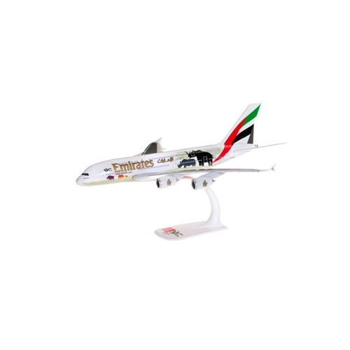 AIRBUS A380 EMIRATES UNITED FOR WILDLIFE 1:250 Herpa Aerei Modellino