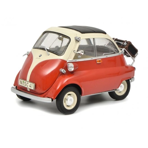 BMW ISETTA EXPORT 1960 RED 1:18 Schuco Auto Stradali Modellino