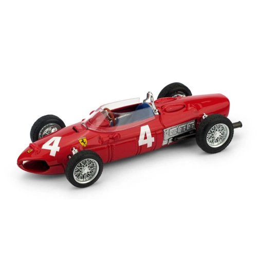 FERRARI 156 F1 W.V.TRIPS 1961 N.4 DNF FATAL ACCIDENT ITALY GP 1:43 Brumm Formula 1 Modellino